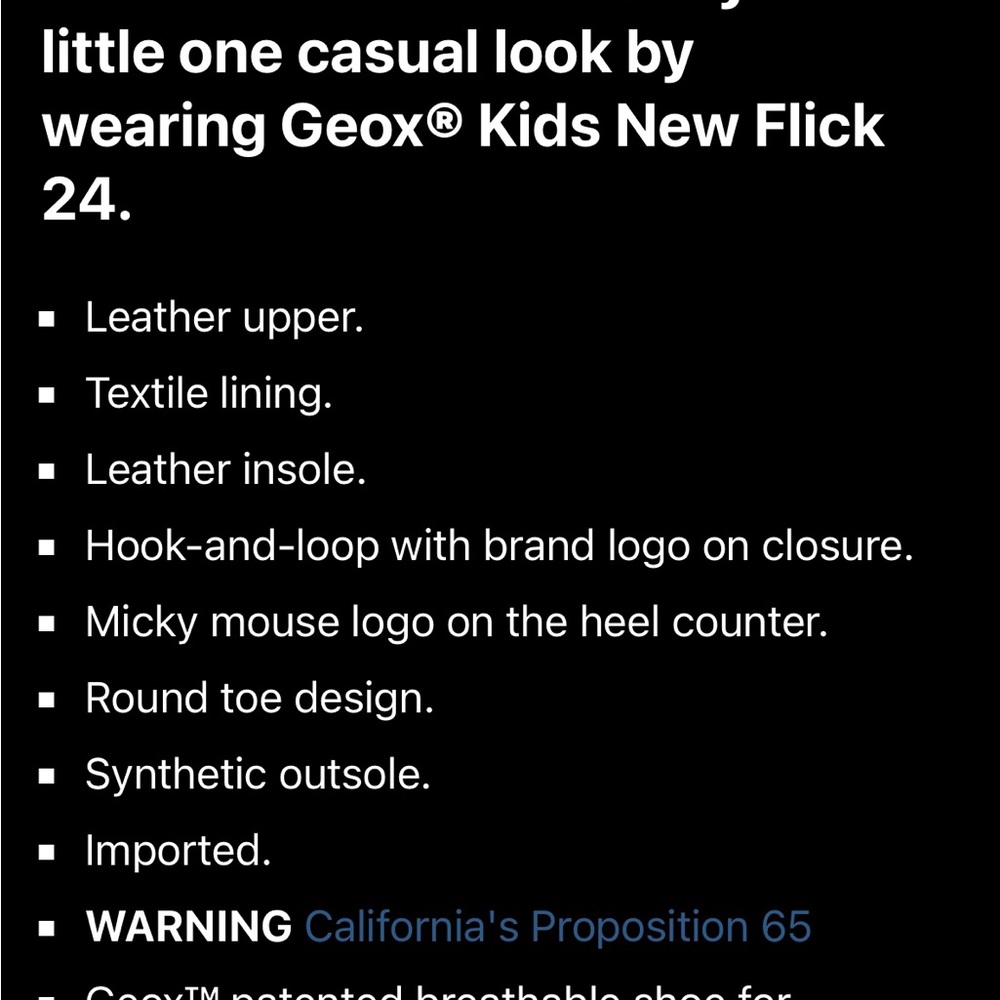 GEOX Kids New Flick Mickey/Minnie Mouse Disney Size 26 (US 9 Toddler) - Picture 9 of 9